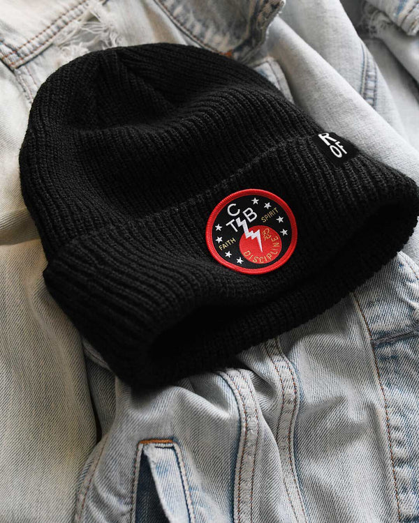 Elvis TCB Black Beanie