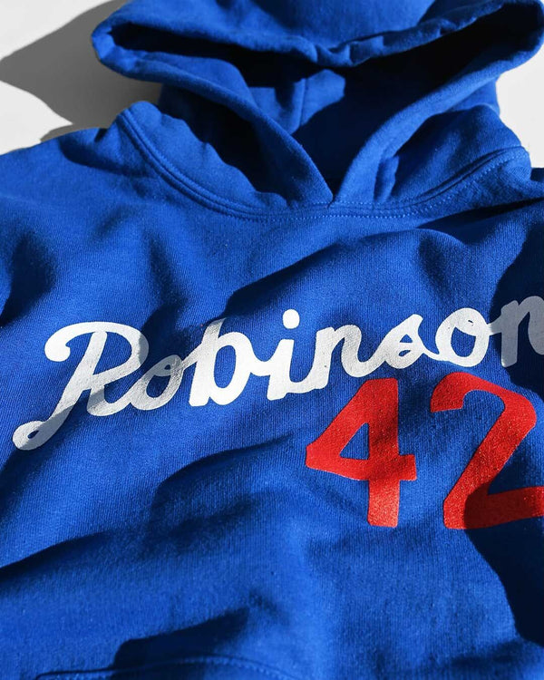 Jackie Robinson #42 Blue Kid's Hoody