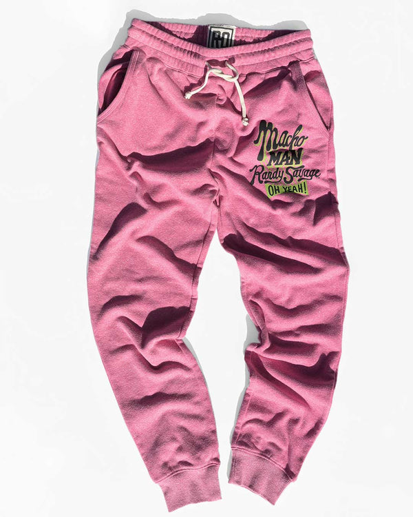 Macho Man Randy Savage Pink Sweatpants - Roots of Fight