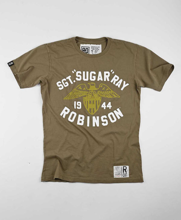 Sugar Ray Robinson Army Boxing Olive Tee