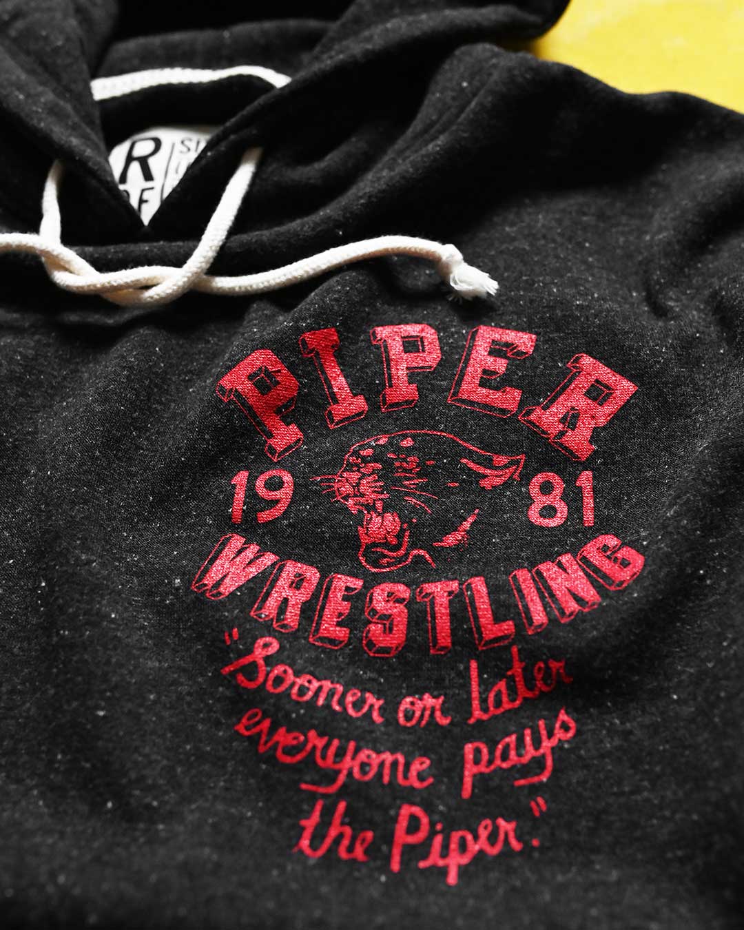 Rowdy Roddy Piper Everyone Pays Black PO Hoody