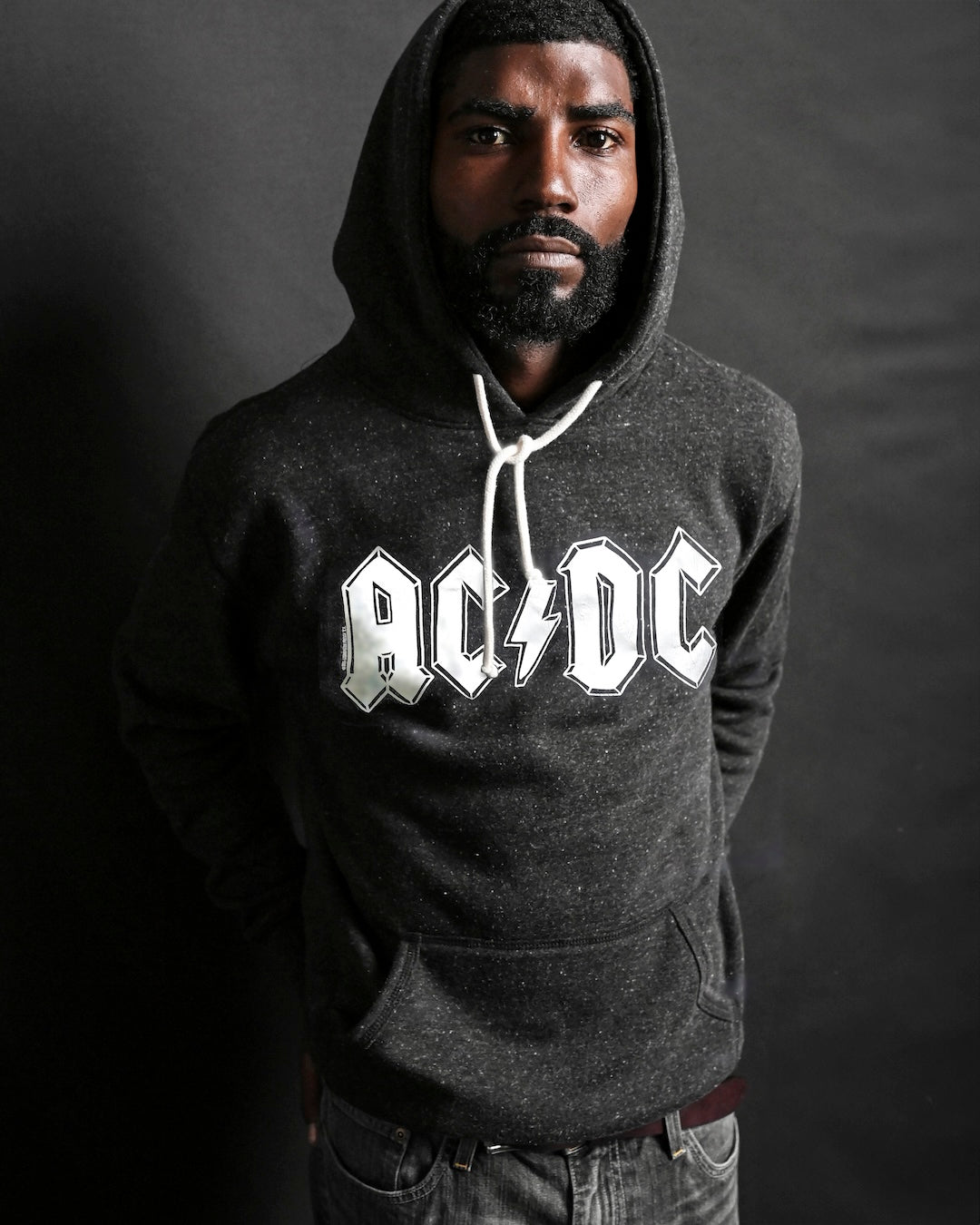 AC/DC Classic Black PO Hoody - Roots of Fight