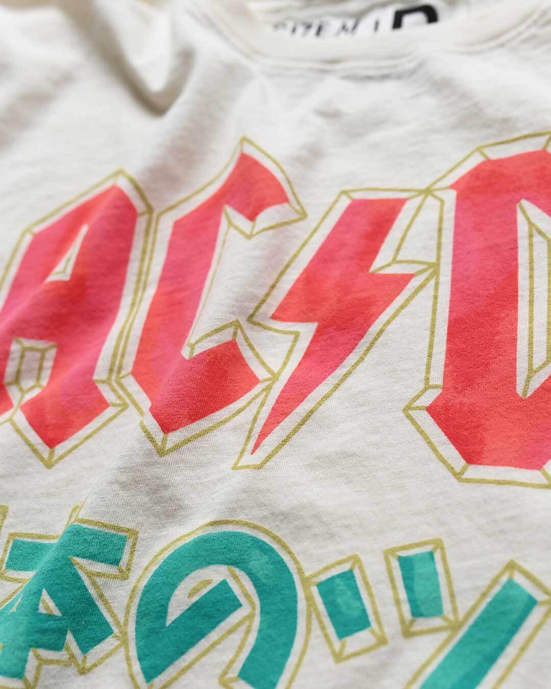 AC/DC Japan Tour White Tee - Roots of Fight