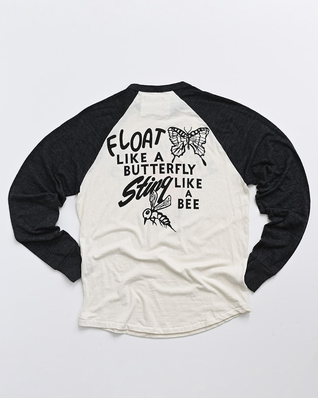 Ali Deer Lake Quote Black Raglan - Roots of Fight