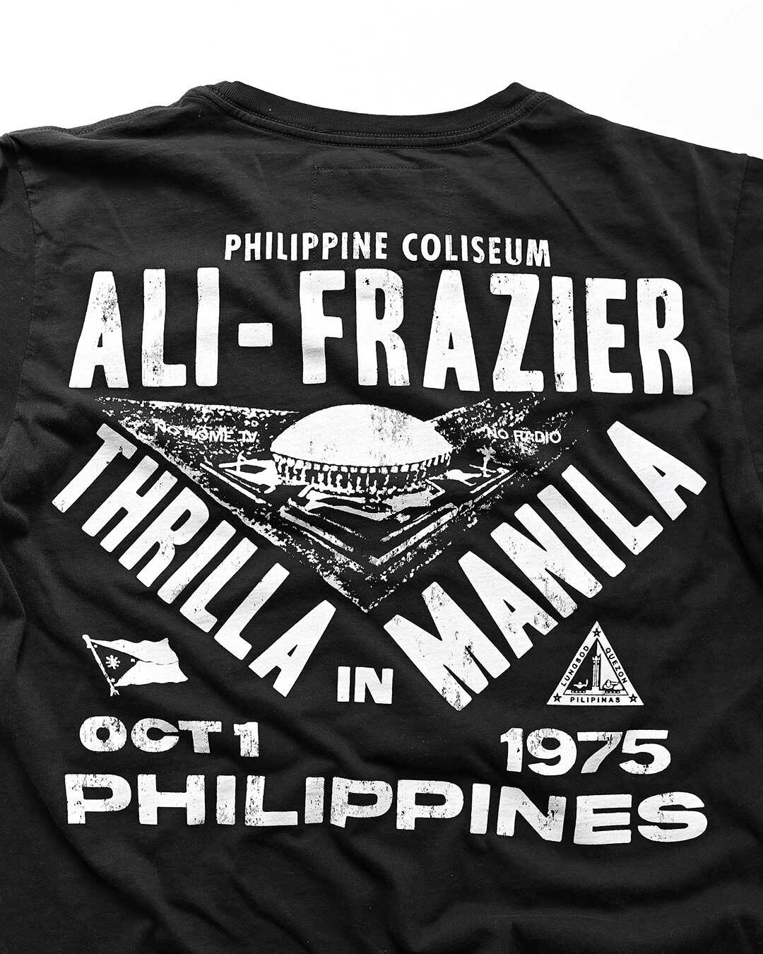 Ali - Frazier Thrilla in Manila Black Tee - Roots of Fight