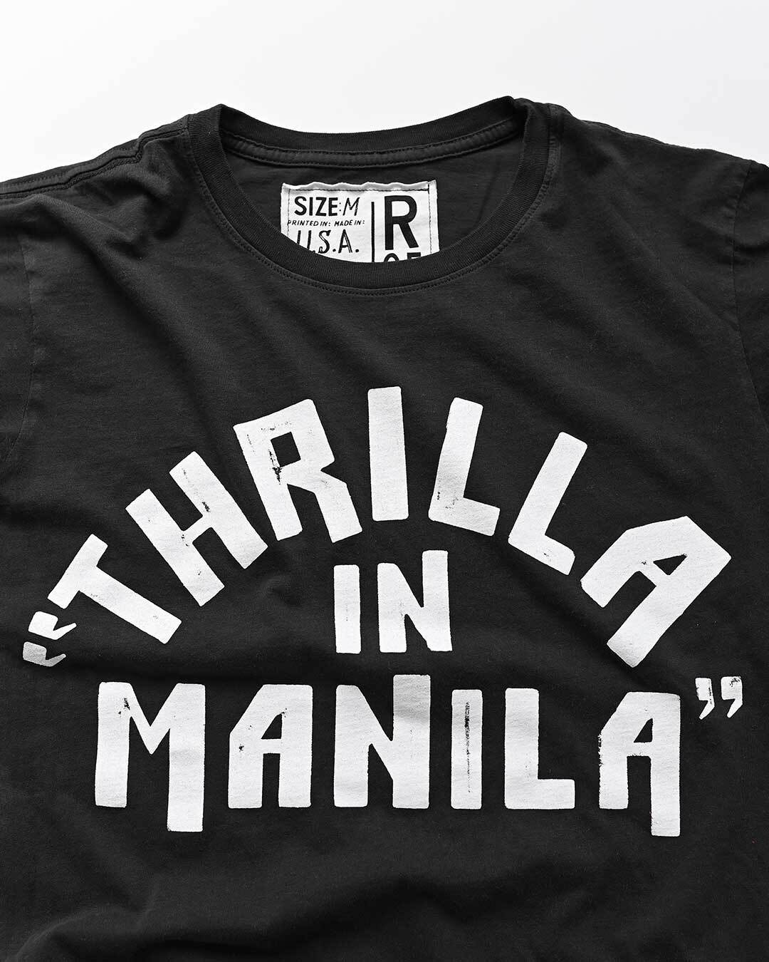 Ali - Frazier Thrilla in Manila Black Tee - Roots of Fight