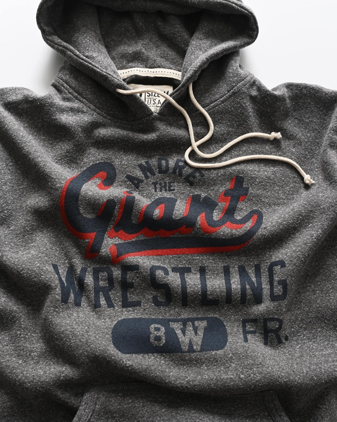 Andre the Giant 8W Grey PO Hoody - Roots of Fight