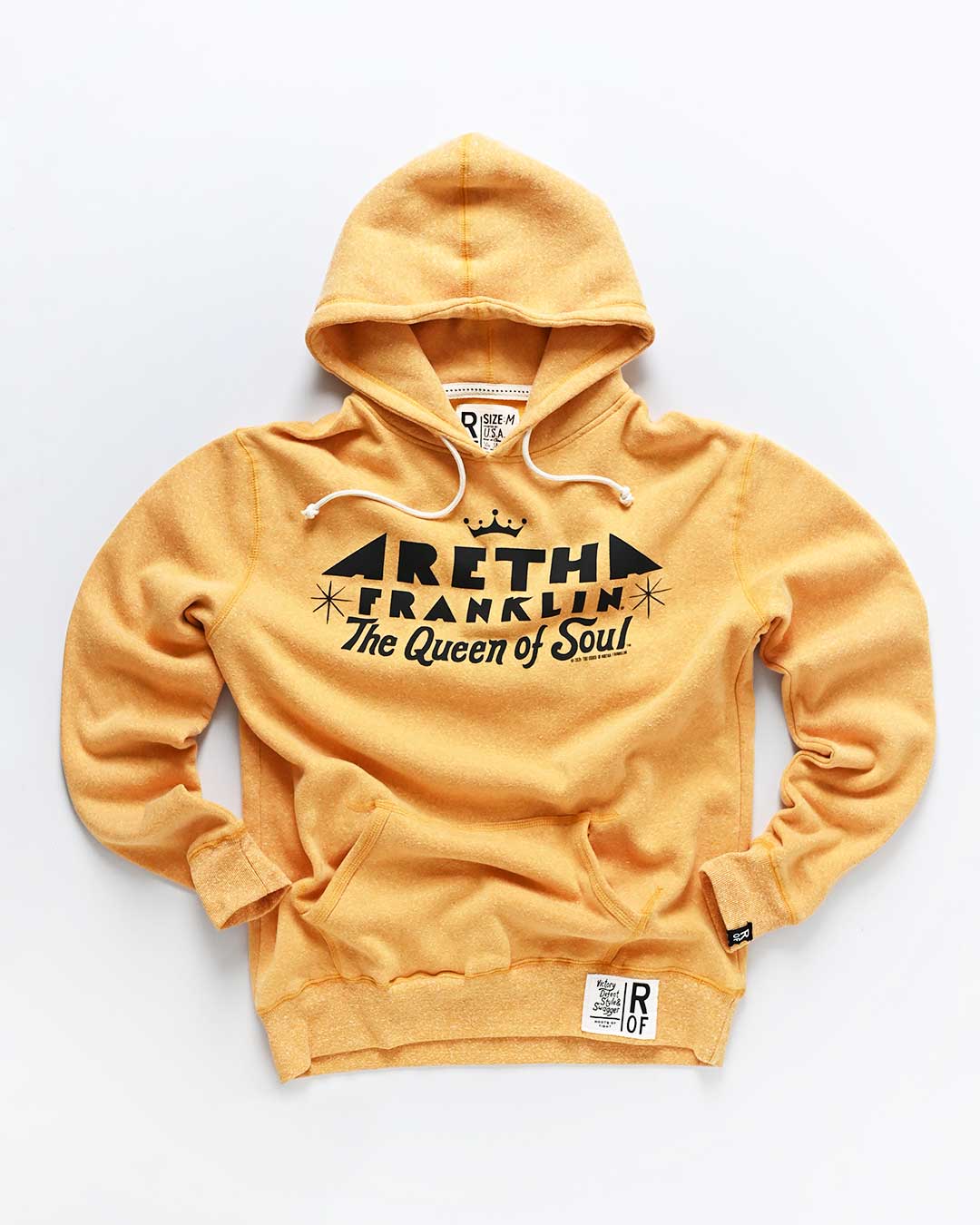 Aretha Franklin Queen of Soul Gold PO Hoody - Roots of Fight