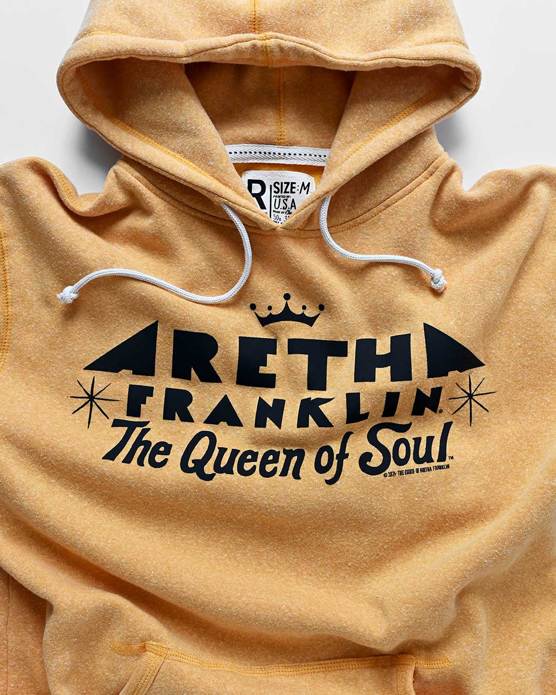 Aretha Franklin Queen of Soul Gold PO Hoody - Roots of Fight