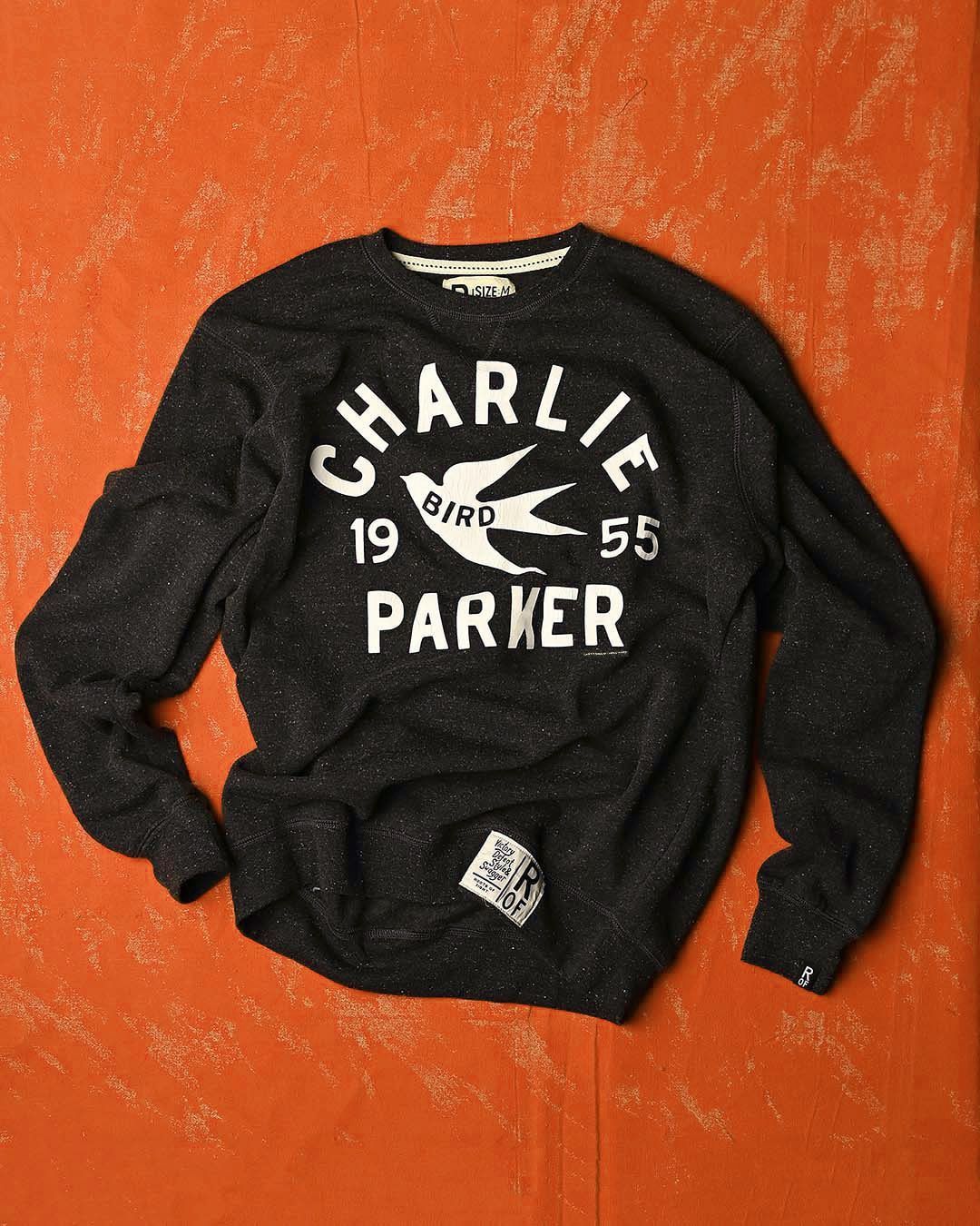 Charlie &quot;Bird&quot; Parker &#39;55 Black Sweatshirt - Roots of Fight