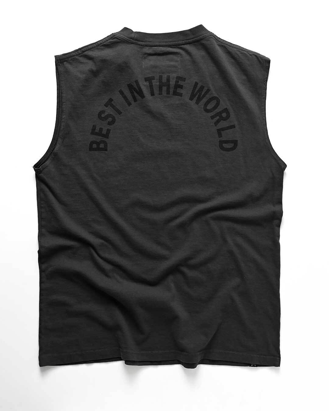 CM Punk &#39;Best in the World&#39; Black Muscle Tee - Roots of Fight