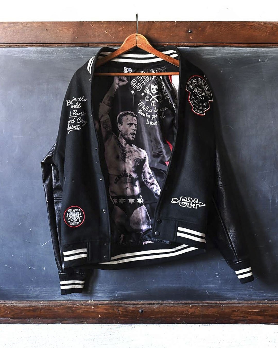 CM Punk Best In The World Melton Jacket - Roots of Fight