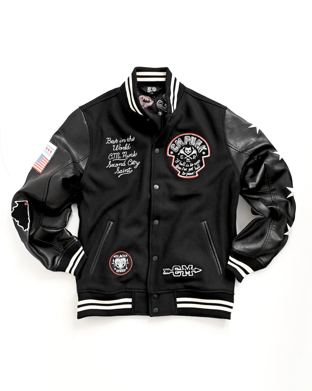 CM Punk Best In The World Melton Jacket - Roots of Fight