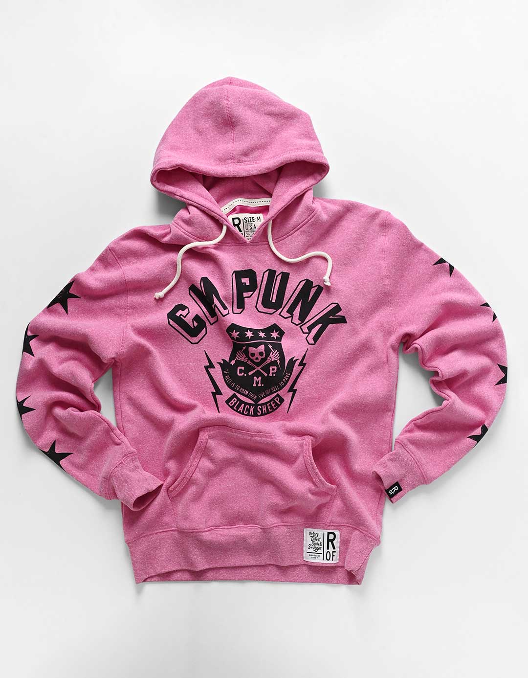 CM Punk &#39;Black Sheep&#39; Pink PO Hoody - Roots of Fight