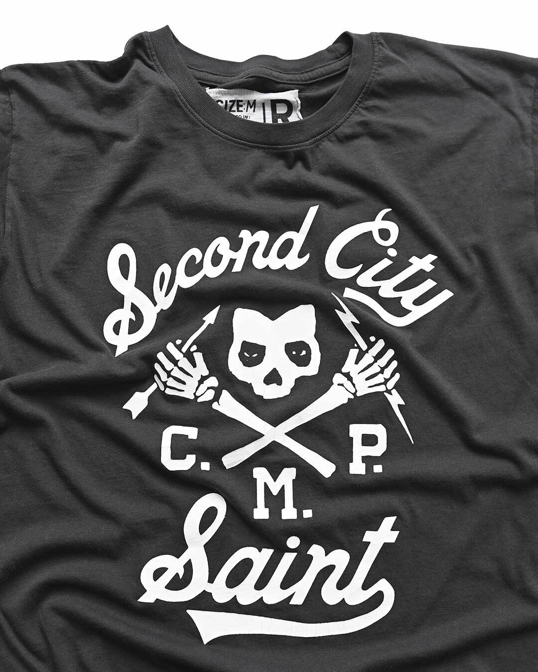 CM Punk &#39;Second City Saint&#39; Black Tee - Roots of Fight