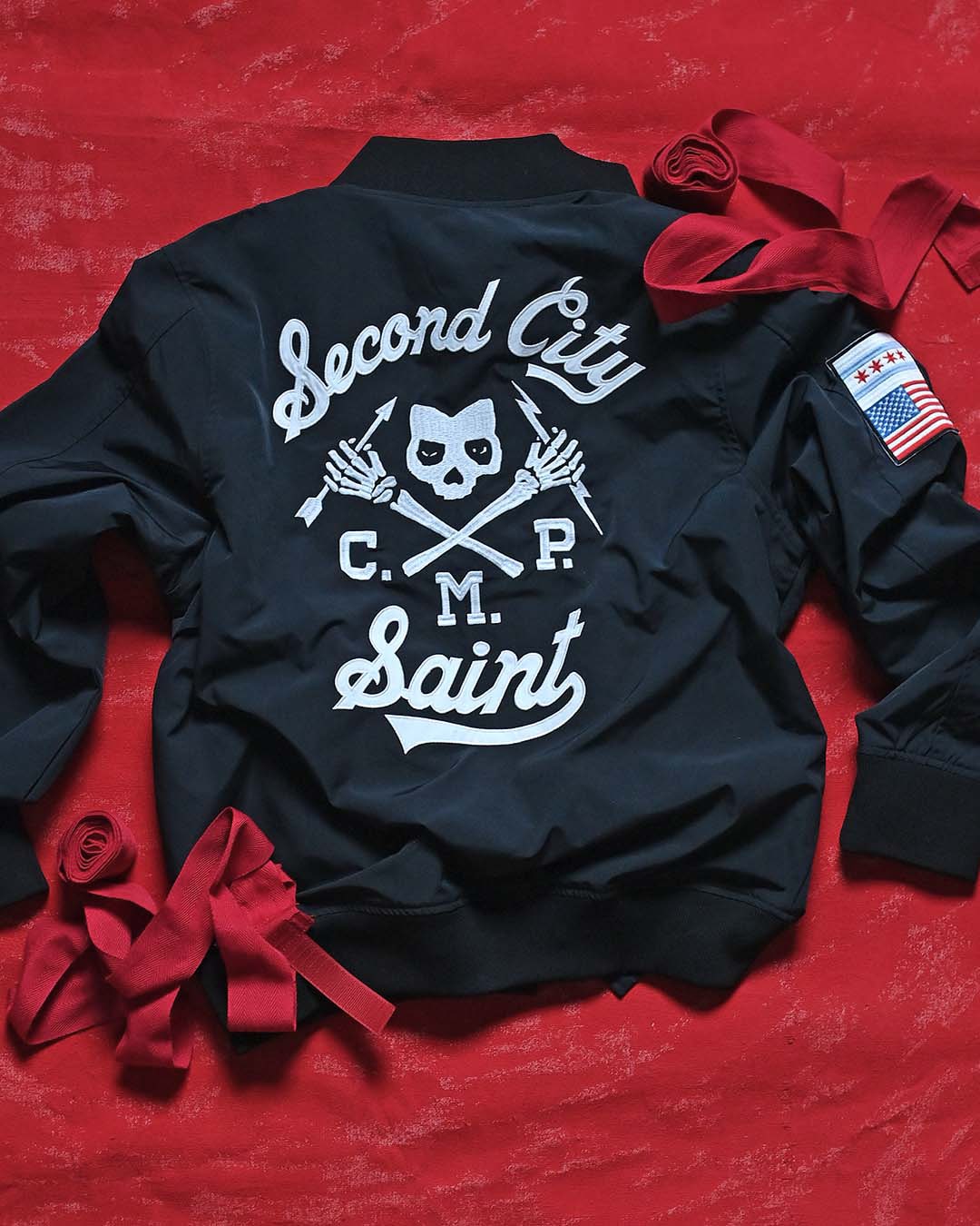 CM Punk &#39;Second City Saint&#39; Stadium Jacket - Roots of Fight