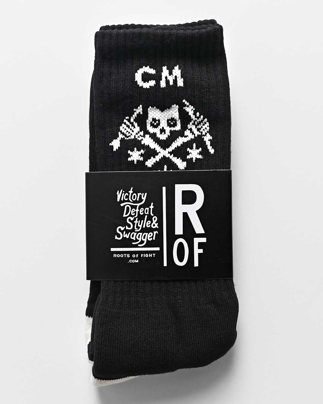 CM Punk Skull Black Socks - Roots of Fight