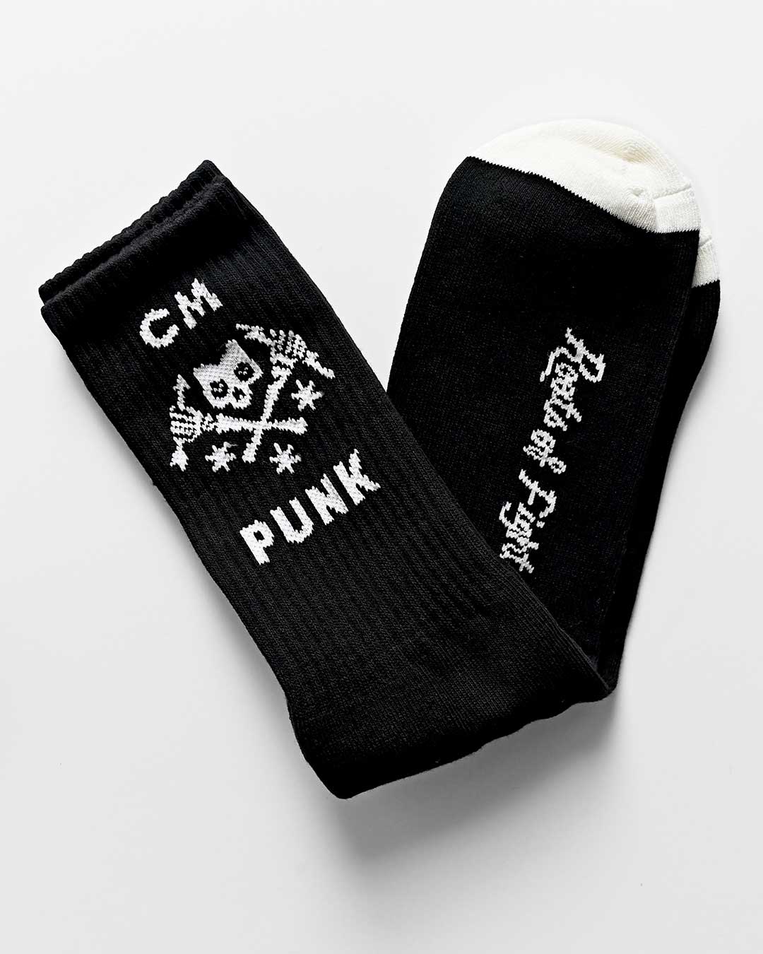 CM Punk Skull Black Socks - Roots of Fight