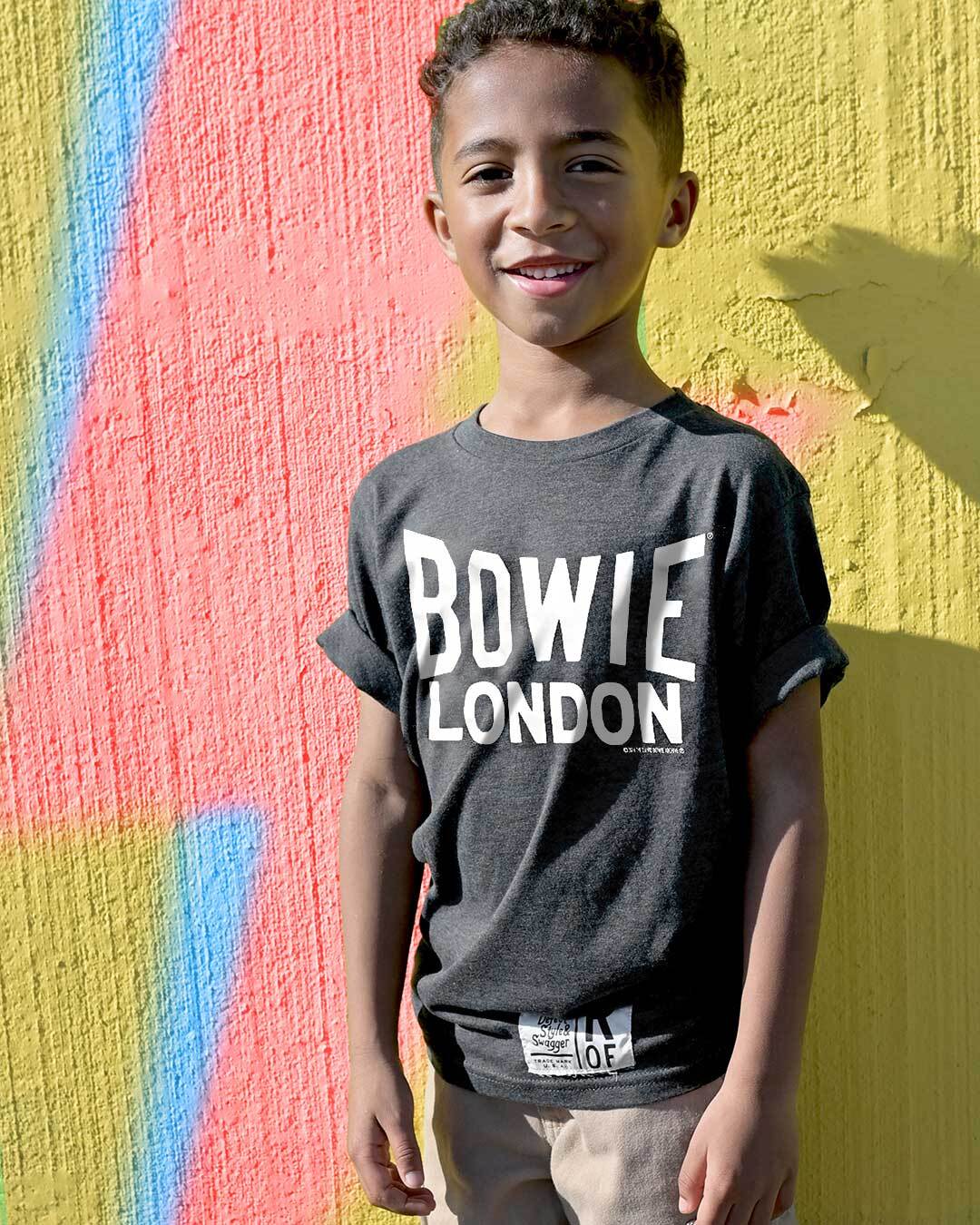 David Bowie London Black Kid&#39;s Tee - Roots of Fight