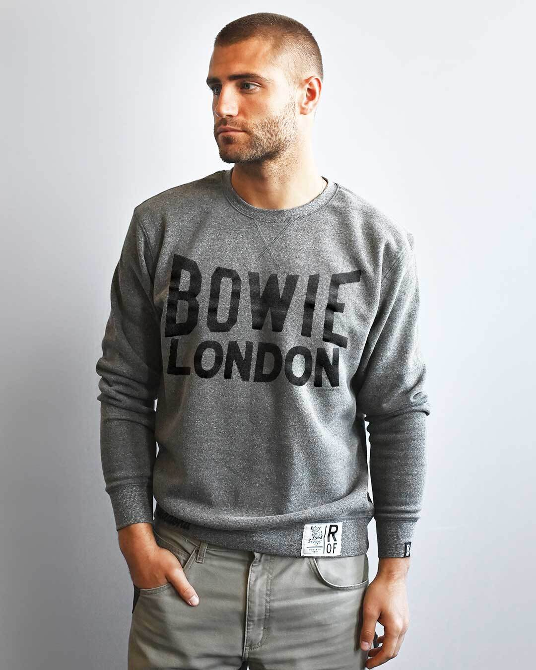 David Bowie London Grey Sweatshirt - Roots of Fight