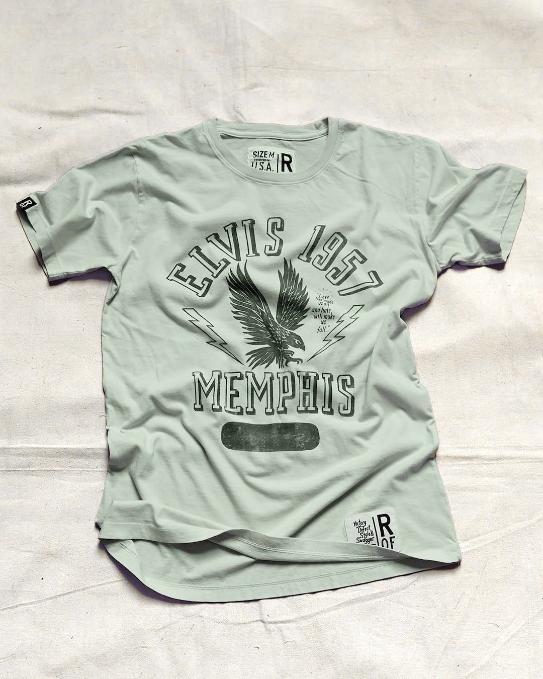 Elvis 1957 Eagle Mint Tee - Roots of Fight