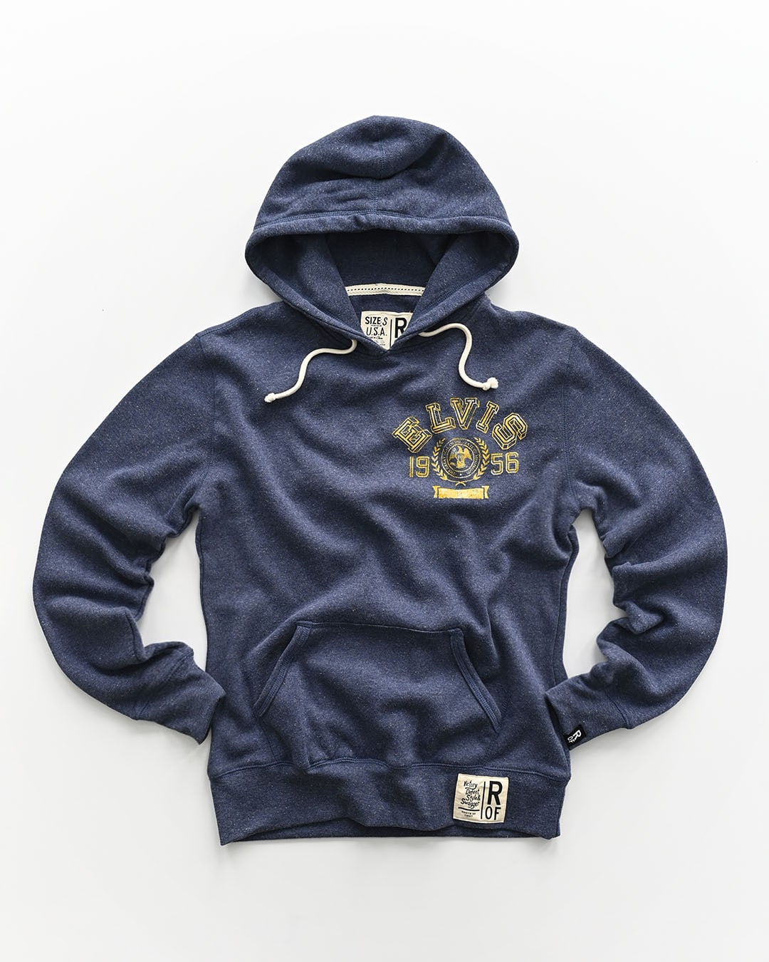 Elvis &#39;56 Classic Navy PO Hoody - Roots of Fight