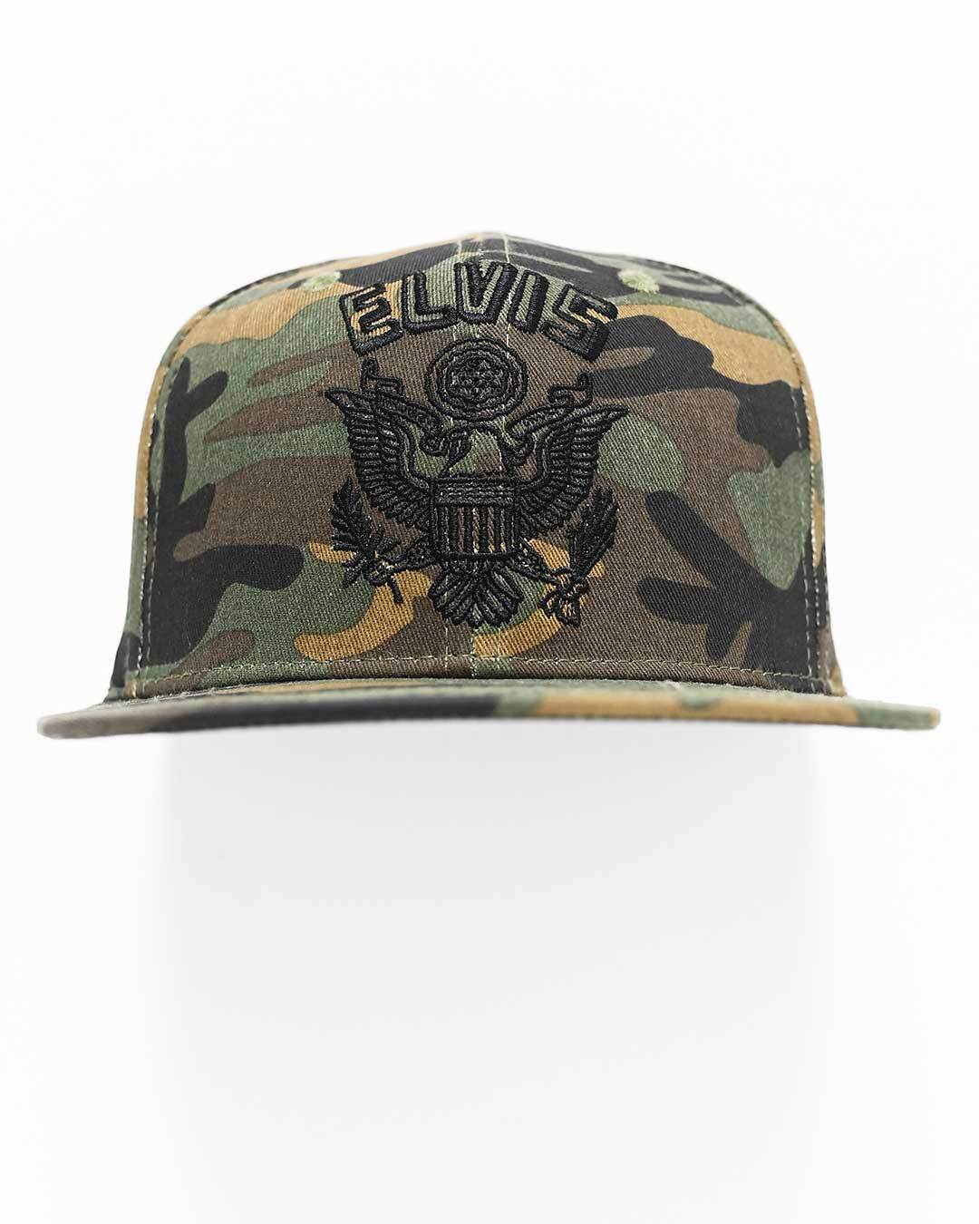 Elvis Army Camouflage Snapback Hat - Roots of Fight