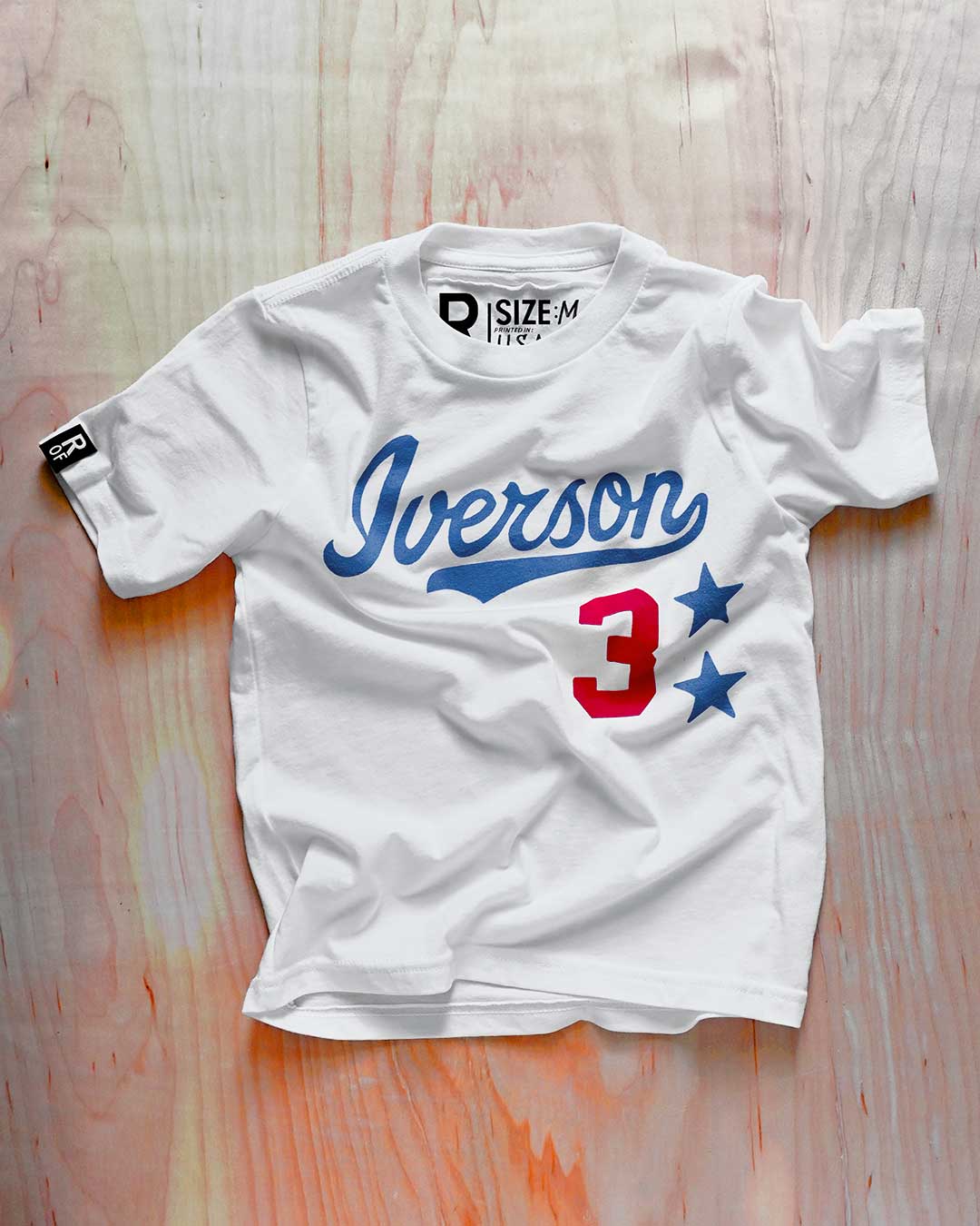 Iverson #3 White Kid's Tee - Roots of Fight