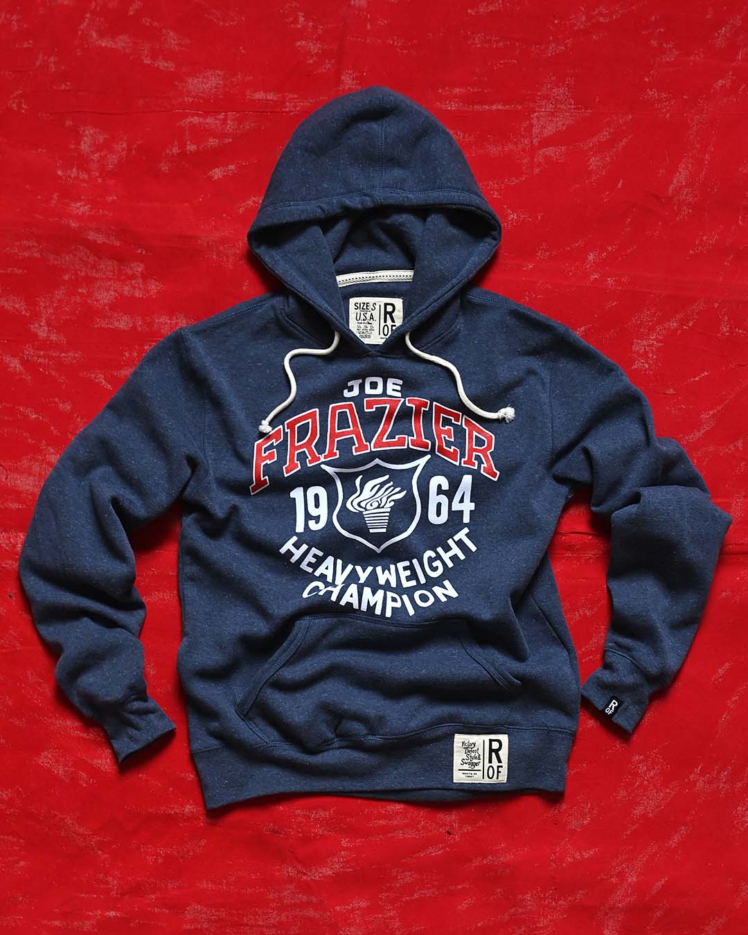 Joe Frazier Boxing USA Navy PO Hoody - Roots of Fight