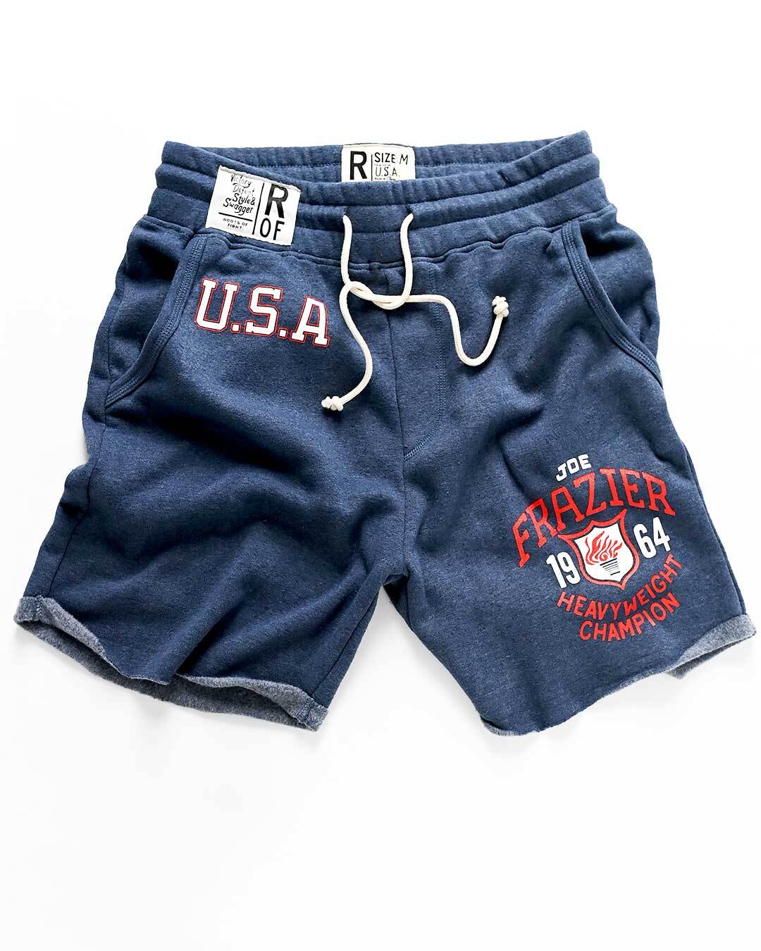 Joe Frazier Games 1964 Navy Shorts - Roots of Fight