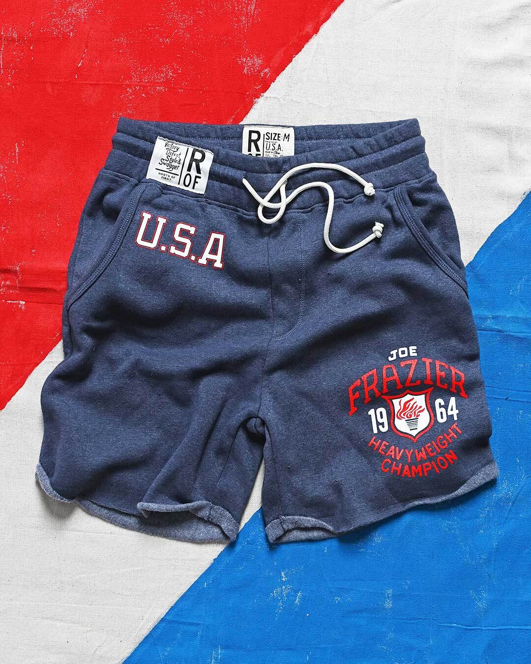 Joe Frazier Games 1964 Navy Shorts - Roots of Fight