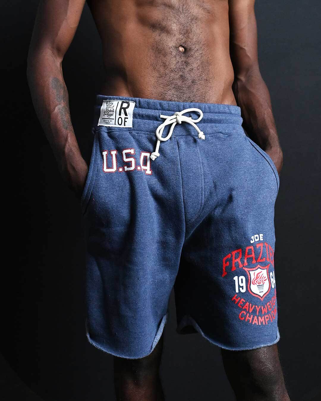 Joe Frazier Games 1964 Navy Shorts - Roots of Fight