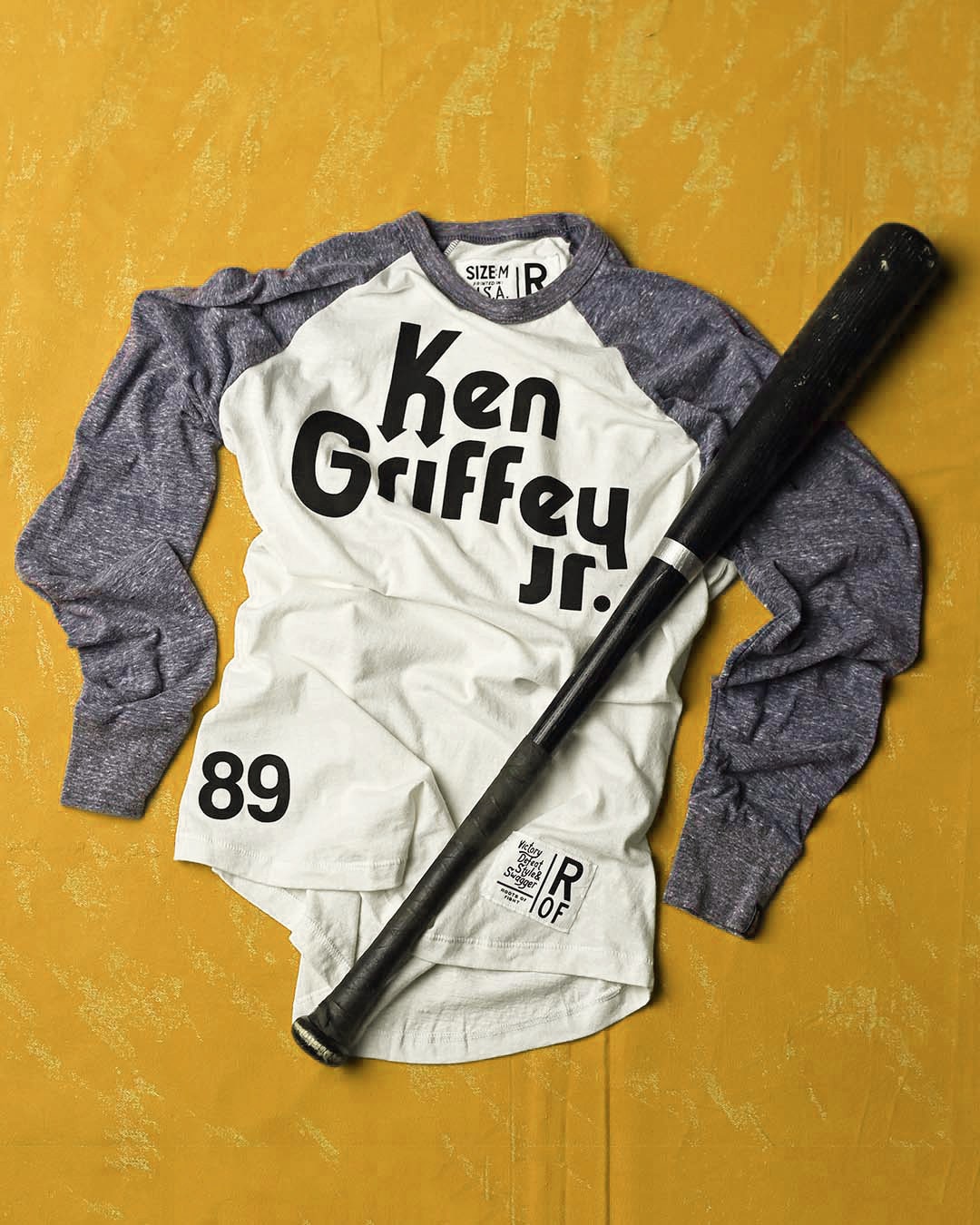 Ken Griffey Jr. 89 Denim Blue Raglan - Roots of Fight