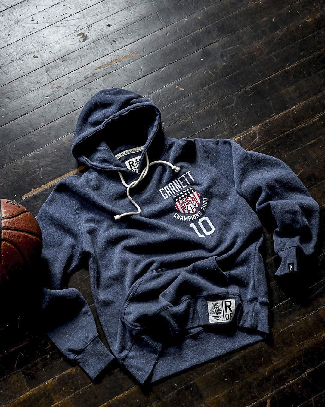 Kevin Garnett USA 2000 Champ Navy PO Hoody - Roots of Fight