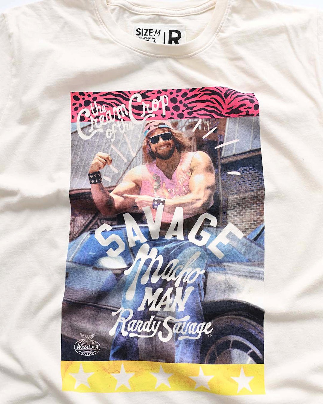 Macho Man &#39;Savage&#39; White Tee - Roots of Fight