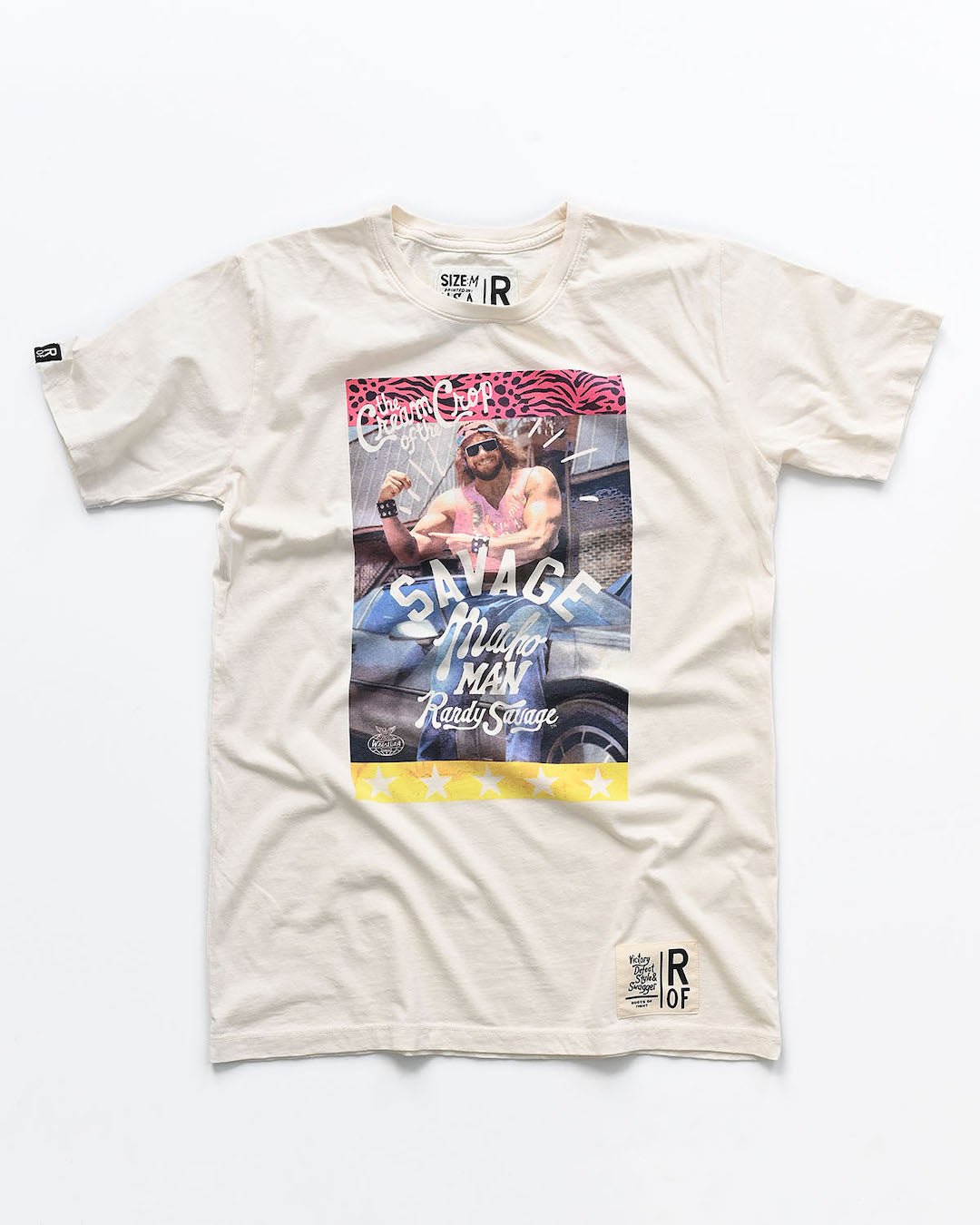 Macho Man &#39;Savage&#39; White Tee - Roots of Fight