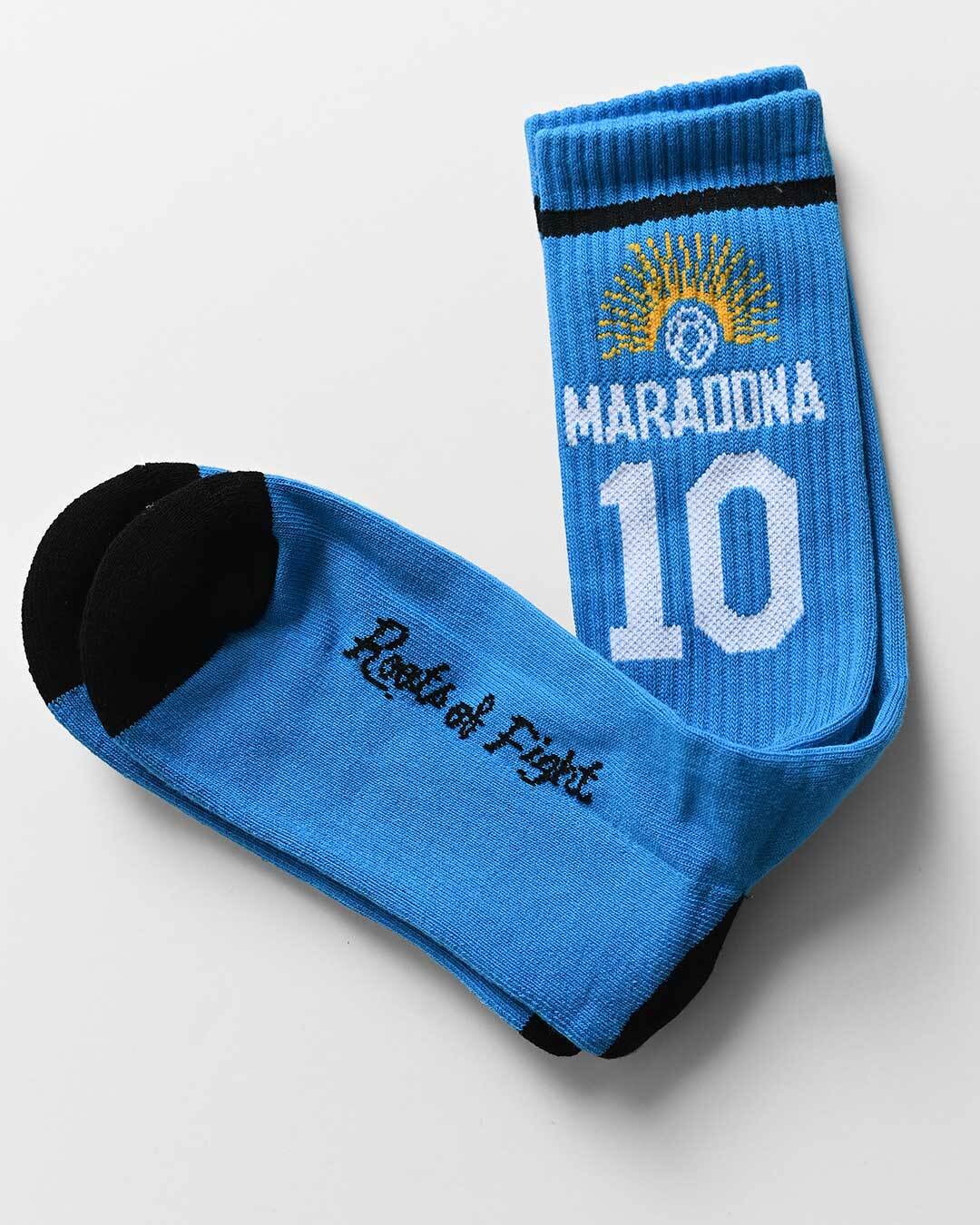 Maradona #10 Blue Socks - Roots of Fight