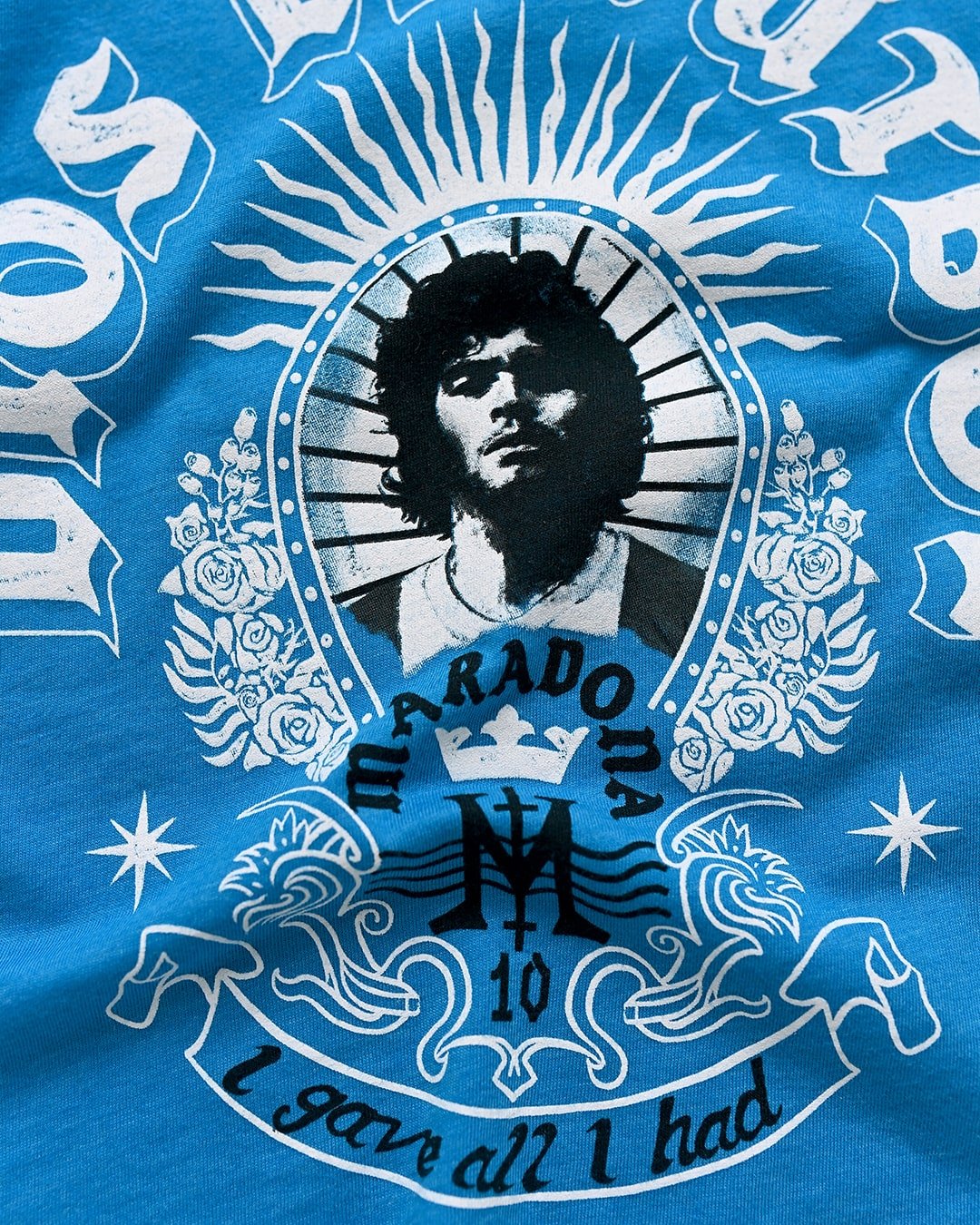 Maradona Dios De Futbol Blue Kid&#39;s Tee - Roots of Fight