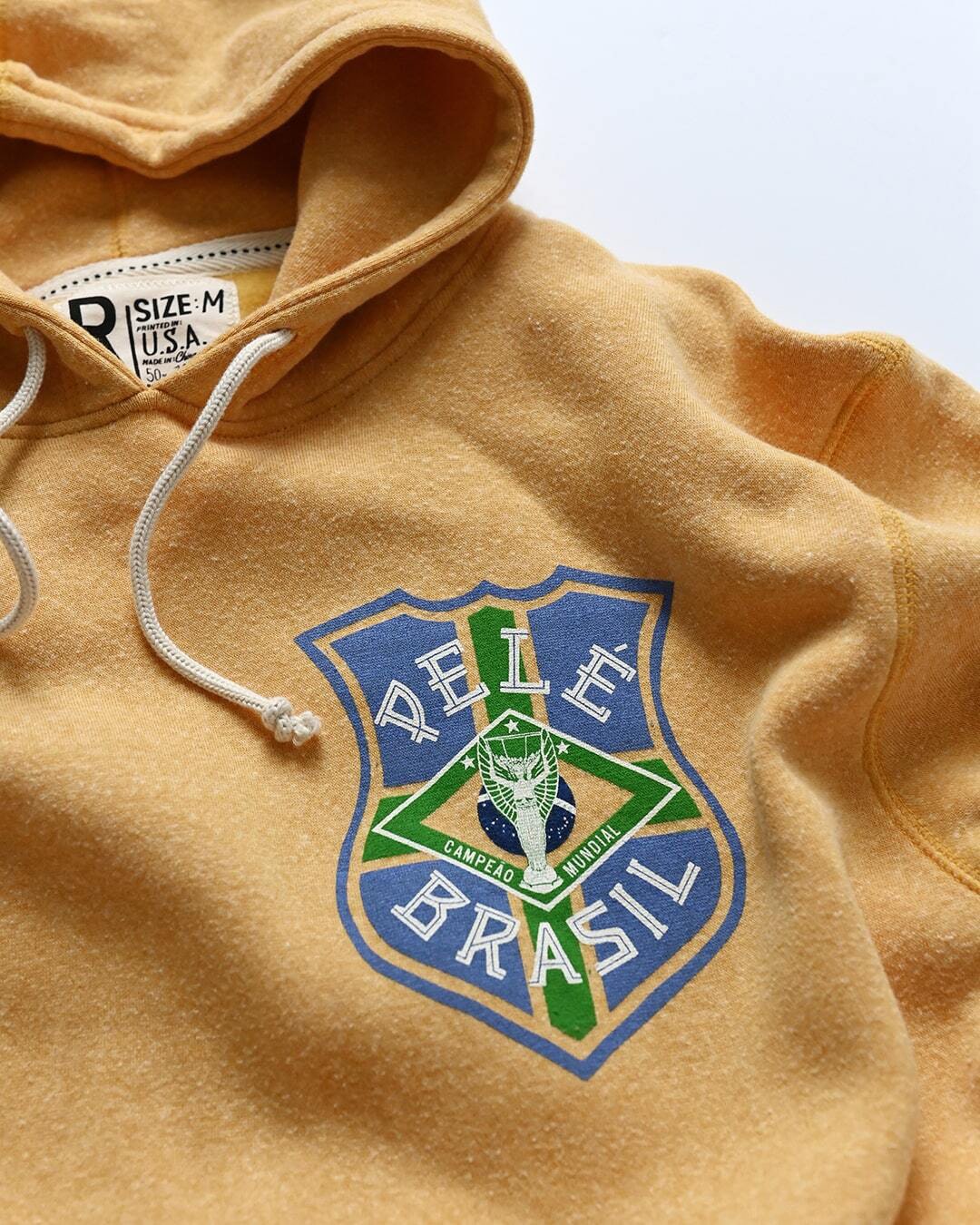 Pelé #10 Brasil Gold PO Hoody - Roots of Fight