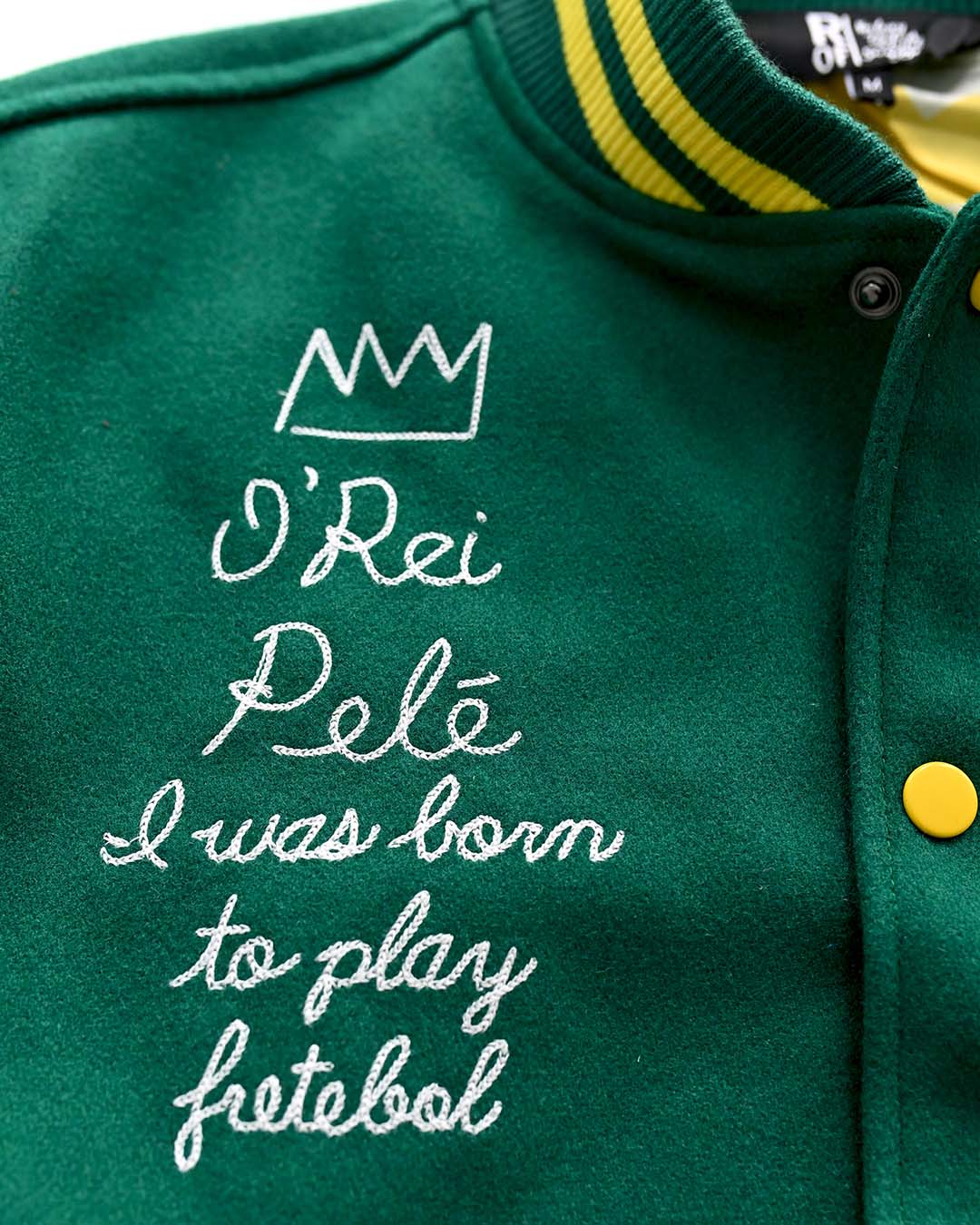 Pelé #10 Brasil Melton Jacket - Roots of Fight