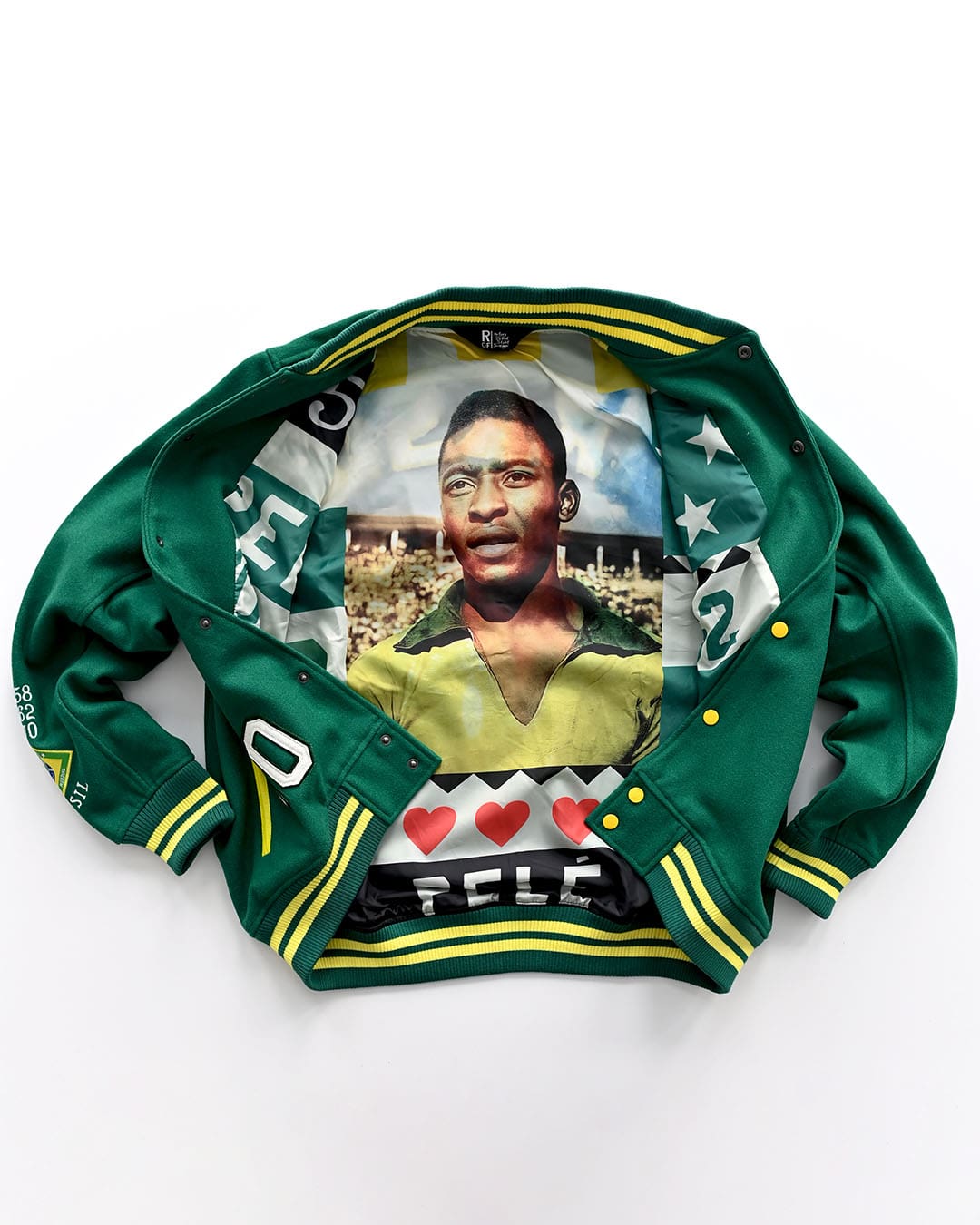 Pelé #10 Brasil Melton Jacket - Roots of Fight