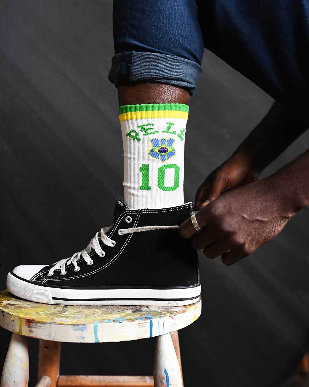 Pelé #10 Brasil Socks - Roots of Fight