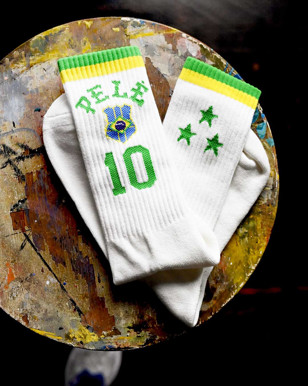 Pelé #10 Brasil Socks - Roots of Fight