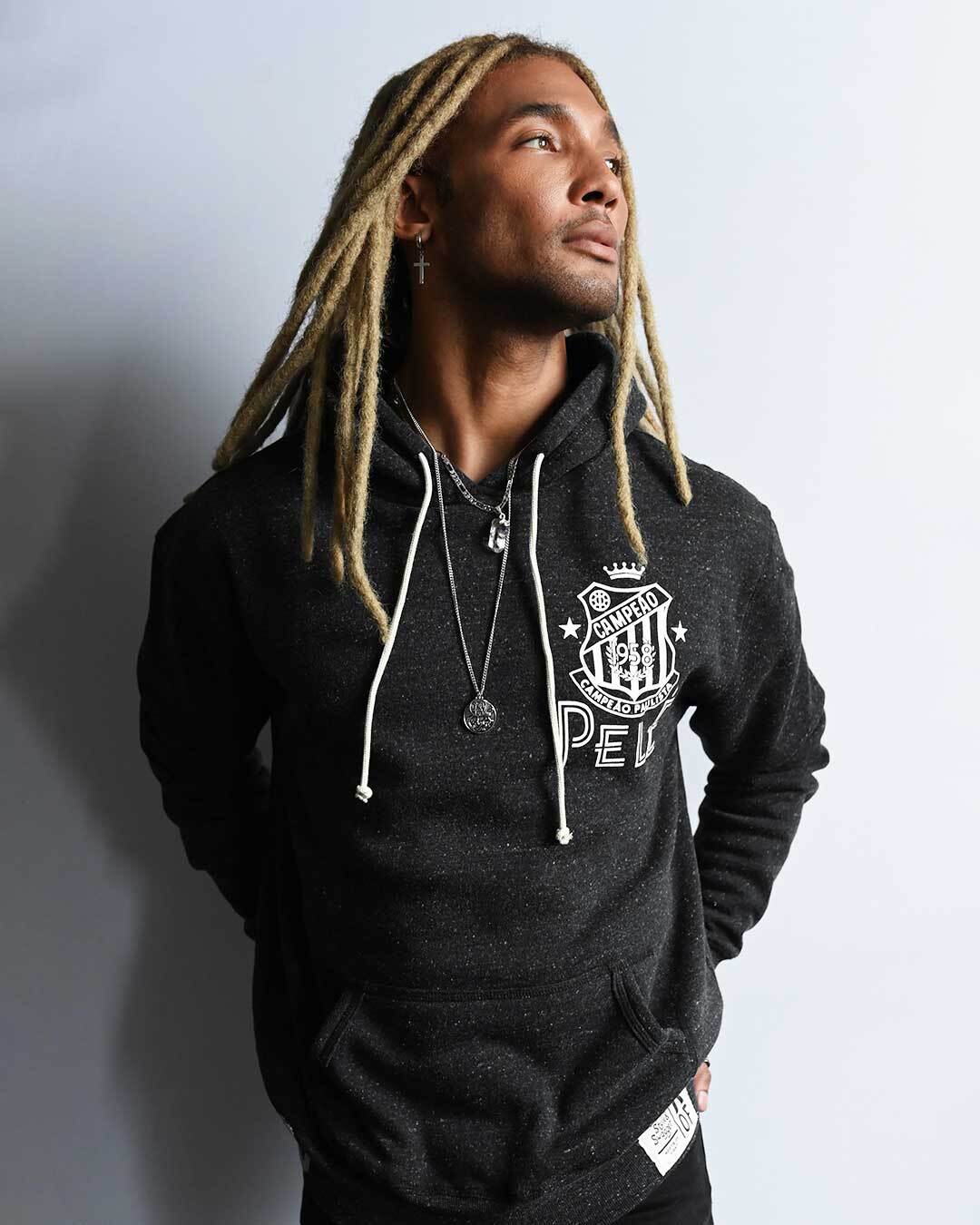 Pelé Santos Black PO Hoody - Roots of Fight