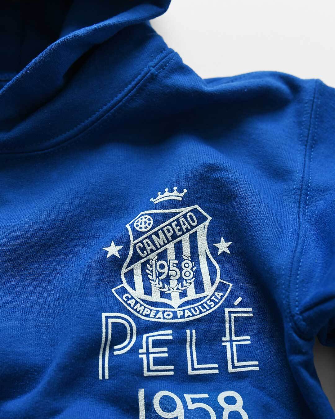 Pelé Santos Blue Kid&#39;s PO Hoody - Roots of Fight