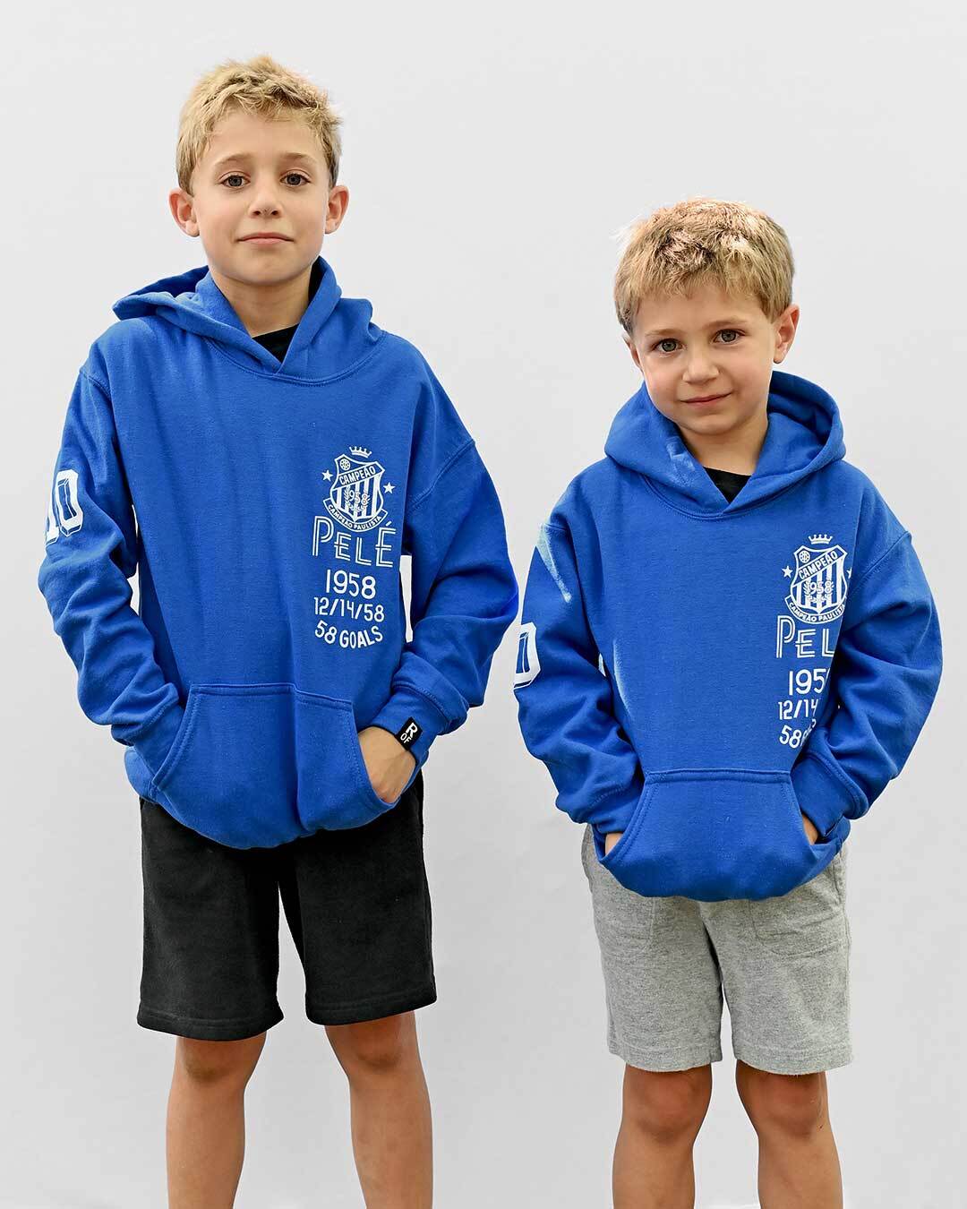 Pelé Santos Blue Kid&#39;s PO Hoody - Roots of Fight