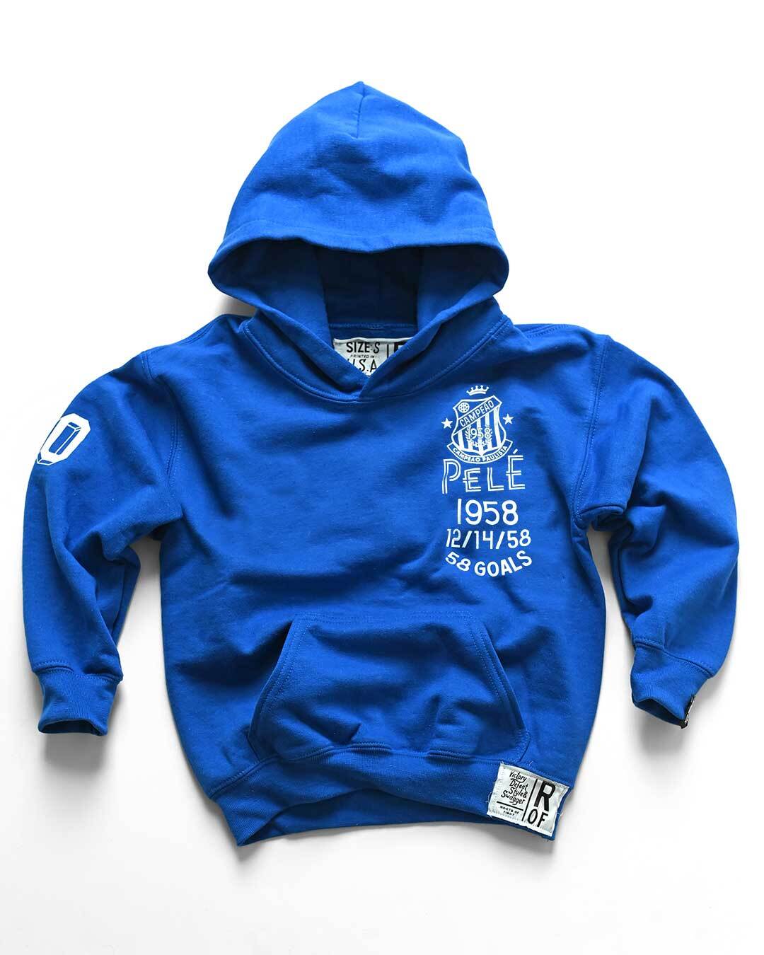 Pelé Santos Blue Kid&#39;s PO Hoody - Roots of Fight