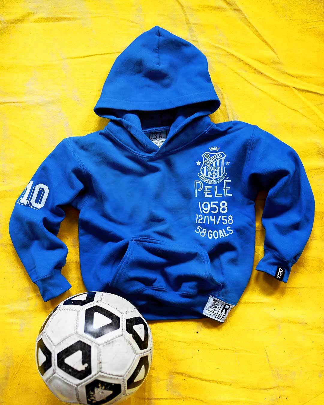 Pelé Santos Blue Kid&#39;s PO Hoody - Roots of Fight