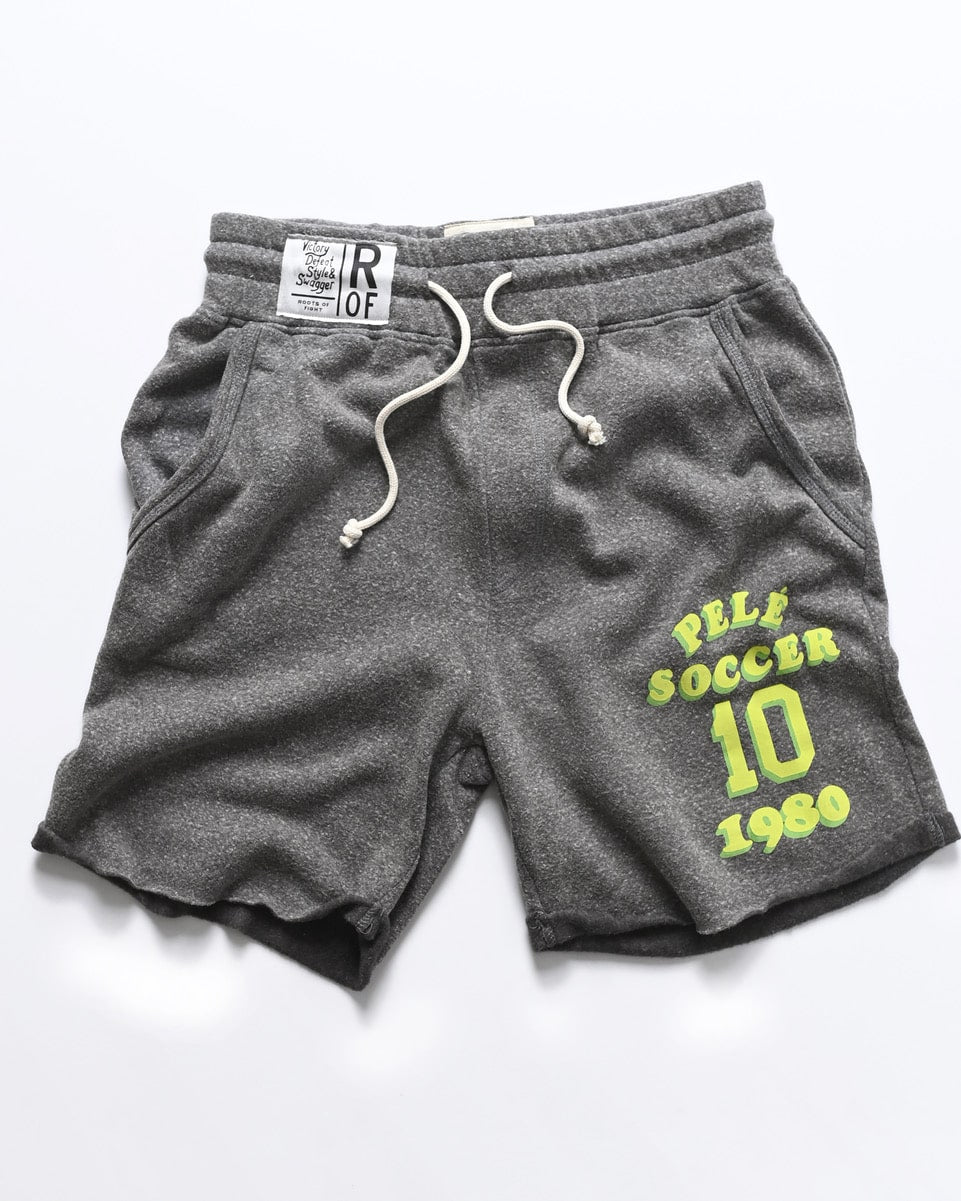 Pelé Soccer Grey Shorts - Roots of Fight