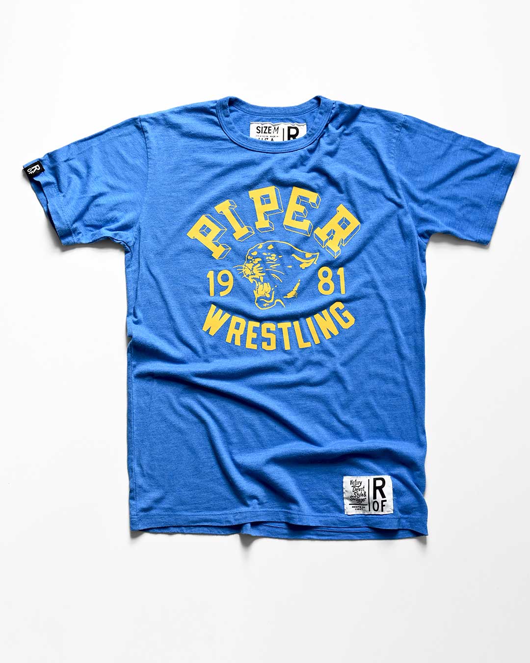 Rowdy Roddy Piper 1981 Blue Tee - Roots of Fight